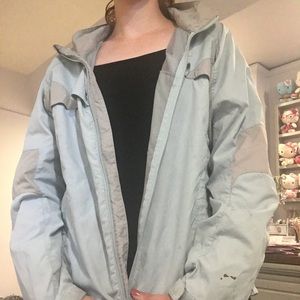 Blue NORTHFACE wind breaker